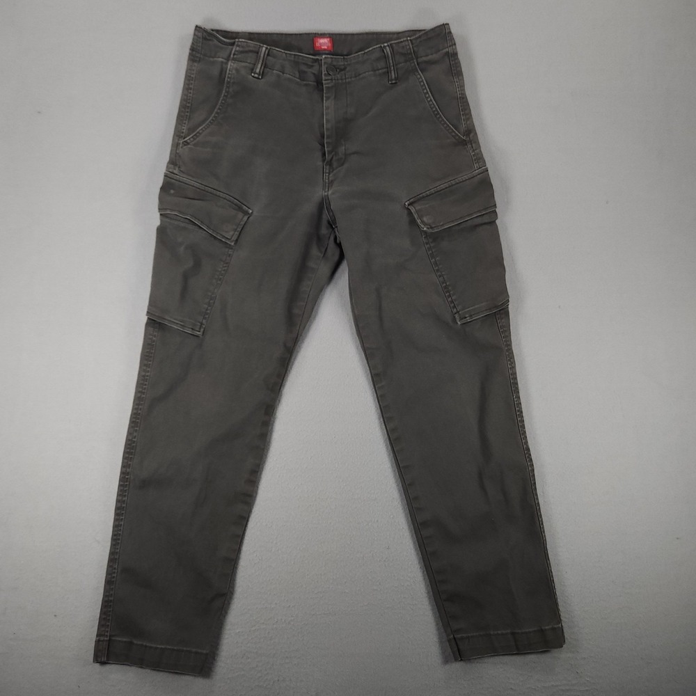 Levi's Men's Cargo Pants Gray Chino XX Standard Taper 5 Pockets 33x30 - Picture 1 of 13